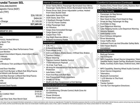 Used 2021 Hyundai Tucson SEL FWD image 26