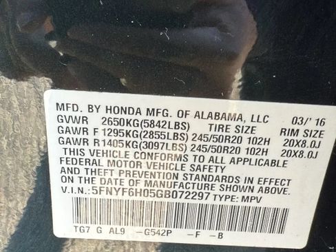 Used 2016 Honda Pilot Elite image 35