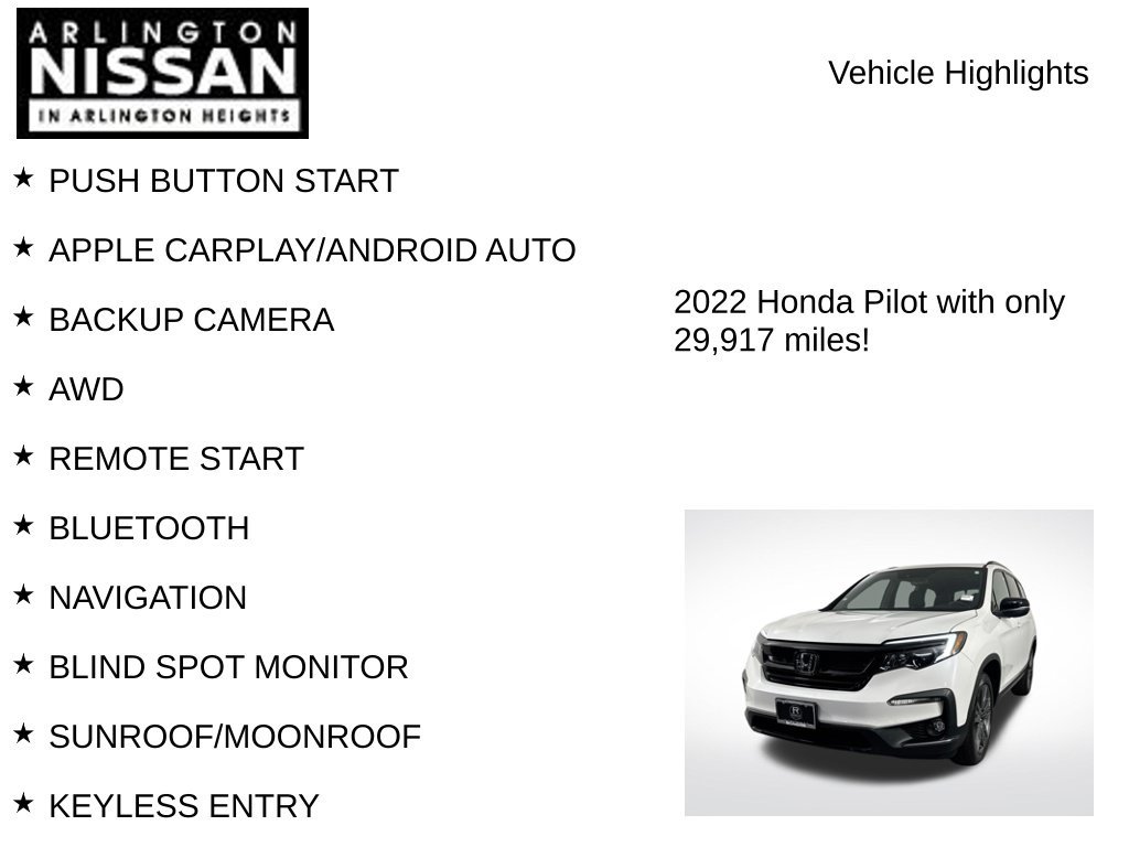Used 2022 Honda Pilot Sport image 7