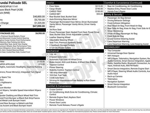 Used 2023 Hyundai Palisade SEL w/ Premium Package AWD/4WD image 5