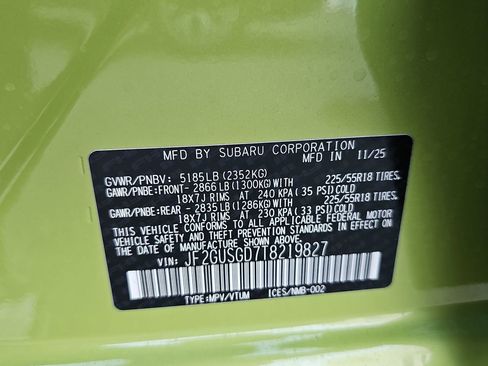 New 2026 Subaru Crosstrek 2.5i Sport w/ Crosstrek Mirror Package image 38