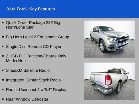 Used 2019 RAM 1500 Big Horn AWD/4WD image 2
