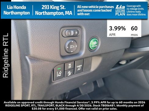 New 2026 Honda Ridgeline RTL image 16