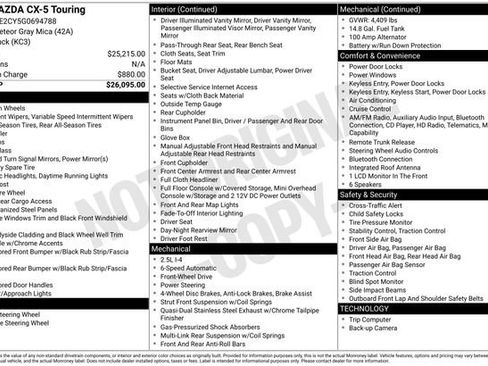 Used 2016 MAZDA CX-5 Touring image 1