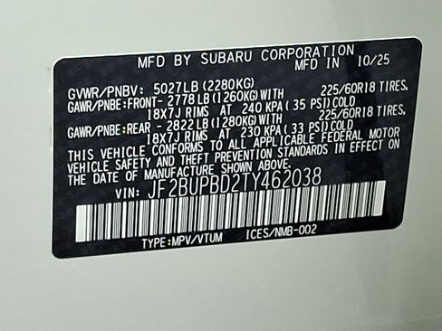 New 2026 Subaru Outback Premium image 18