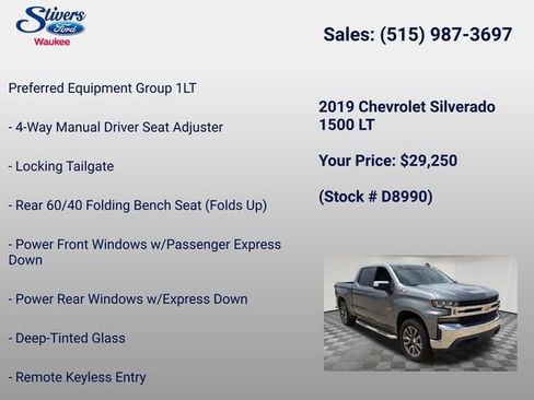 Used 2019 Chevrolet Silverado 1500 LT w/ Texas Edition AWD/4WD image 9