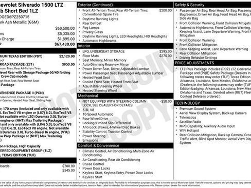 Used 2023 Chevrolet Silverado 1500 LTZ w/ LTZ Premium Texas Edition AWD/4WD image 1