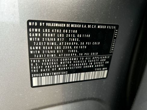New 2026 Volkswagen Tiguan S FWD image 41