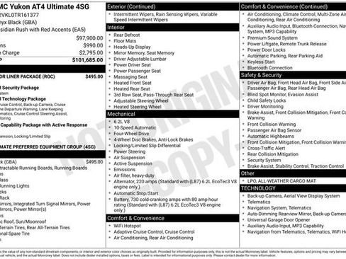 Used 2026 GMC Yukon AT4 Ultimate w/ LPO, Floor Liner Package AWD/4WD image 29