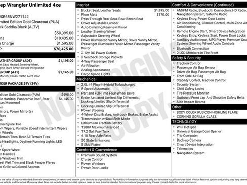 Certified 2022 Jeep Wrangler Unlimited Rubicon 4xe w/ Cold Weather Group image 35