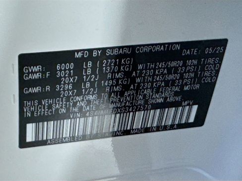 Used 2025 Subaru Ascent Onyx Edition image 42