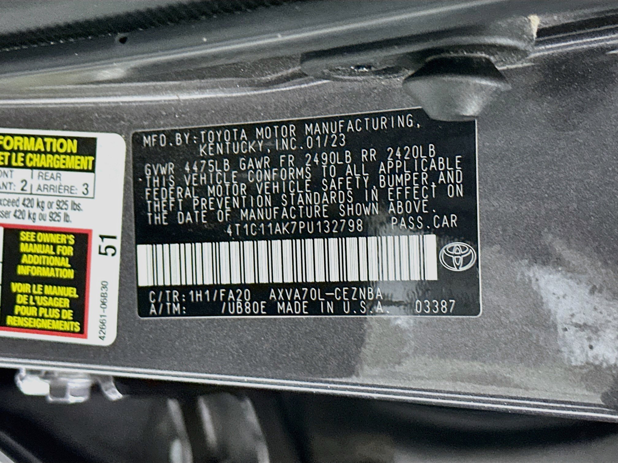 Used 2023 Toyota Camry LE FWD image 12