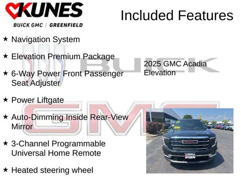 New 2025 GMC Acadia Elevation w/ Elevation Premium Package image 3