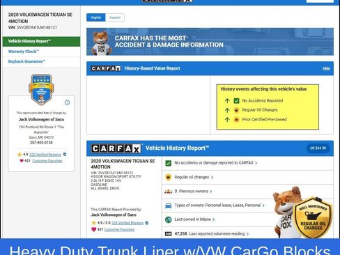 Used 2020 Volkswagen Tiguan SE w/ Panoramic Sunroof Package image 13