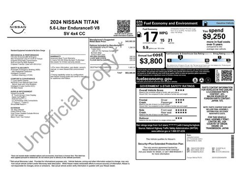 Used 2024 Nissan Titan SV w/ Accessory Utility Package AWD/4WD image 33