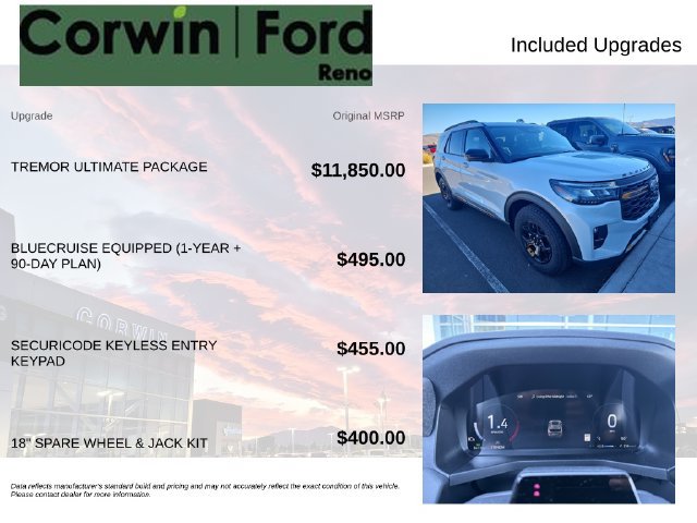 Certified 2026 Ford Explorer Tremor w/ Tremor Ultimate Package AWD/4WD image 3