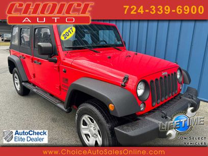 Used 2017 Jeep Wrangler Unlimited Sport w/ Mopar Black Appearance Group