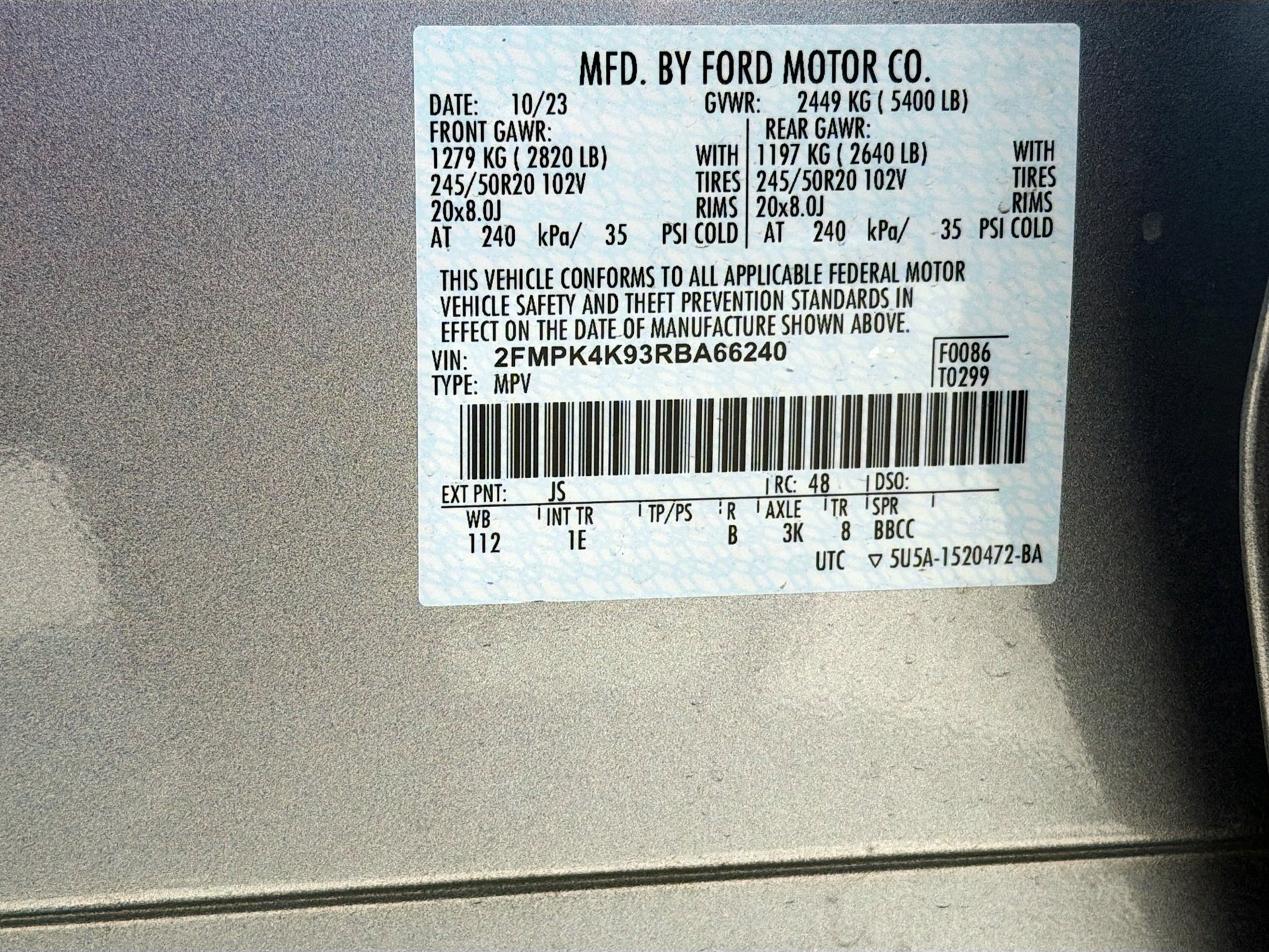 Used 2024 Ford Edge Titanium w/ Equipment Group 301A AWD/4WD image 33