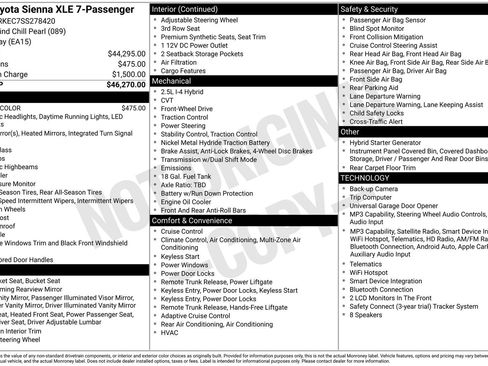 Used 2025 Toyota Sienna XLE FWD image 28