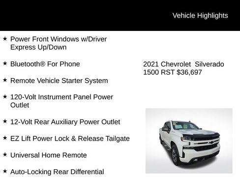 Used 2021 Chevrolet Silverado 1500 RST w/ Convenience Package II image 10
