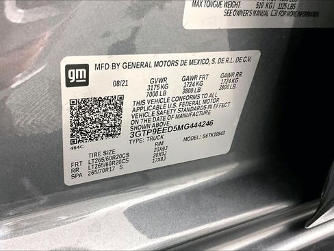 Certified 2021 GMC Sierra 1500 AT4 AWD/4WD image 33