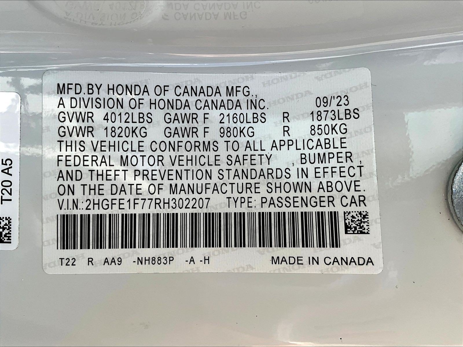 Certified 2024 Honda Civic EX image 18