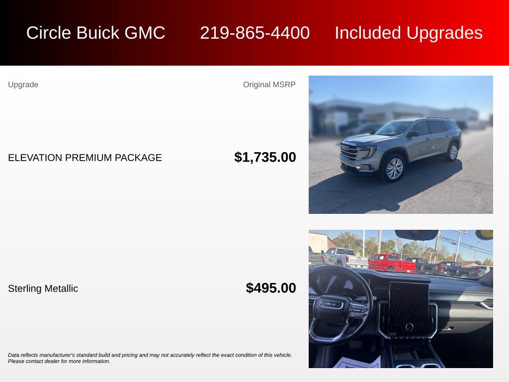 Used 2026 GMC Acadia Elevation w/ Elevation Premium Package FWD image 3