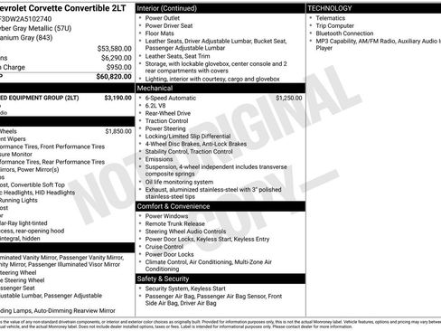 Used 2010 Chevrolet Corvette Convertible w/ Preferred Equipment Group RWD image 31