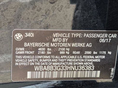 Used 2017 BMW 340i Sedan RWD image 20