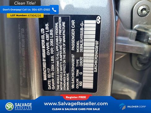 Used 2017 INFINITI QX30 AWD image 16