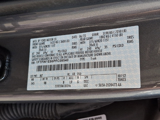 Certified 2023 Ford F150 Platinum w/ Equipment Group 701A High AWD/4WD image 29