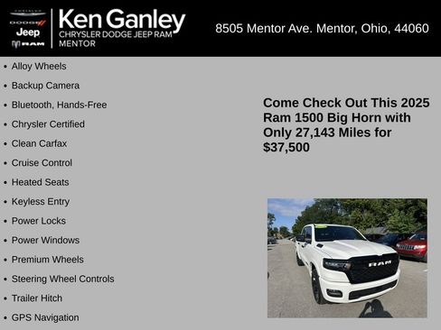 Used 2025 RAM 1500 Big Horn AWD/4WD image 5