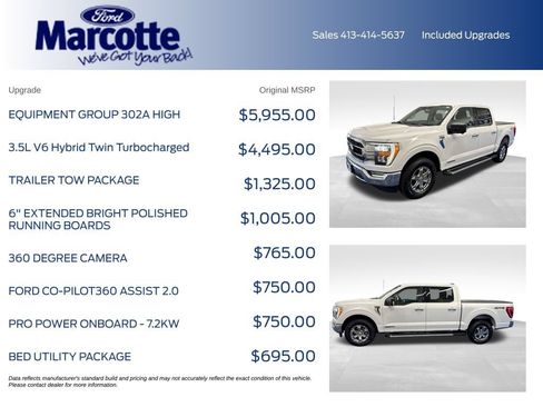 Used 2022 Ford F150 XLT w/ Equipment Group 302A High AWD/4WD image 4