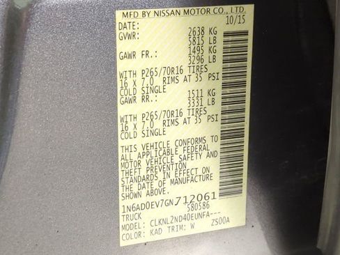 Used 2016 Nissan Frontier SV w/ SV Value Truck Package image 28