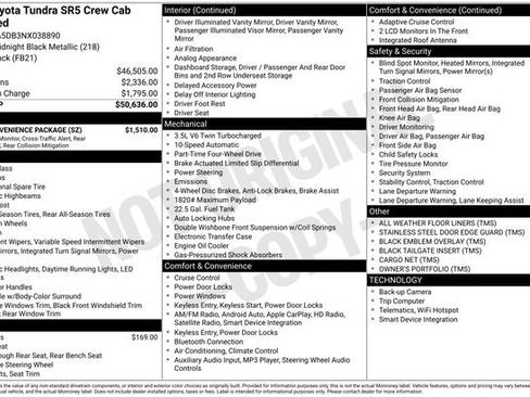 Used 2022 Toyota Tundra SR5 w/ SR5 Convenience Package image 38