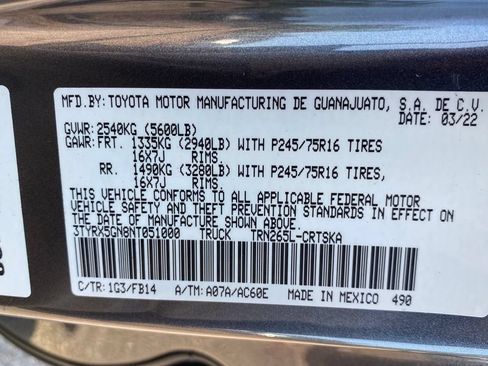Used 2022 Toyota Tacoma SR w/ SX Package RWD image 19