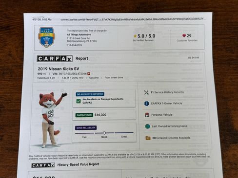 Used 2019 Nissan Kicks SV FWD image 29