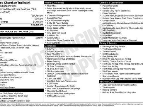 Used 2020 Jeep Cherokee Trailhawk image 6