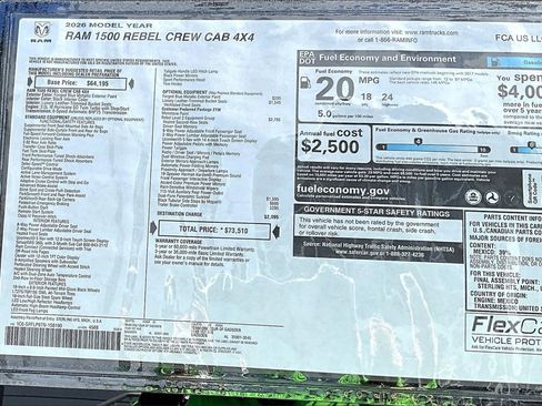 New 2026 RAM 1500 Rebel w/ Rebel Level 2 Equipment Group image 38