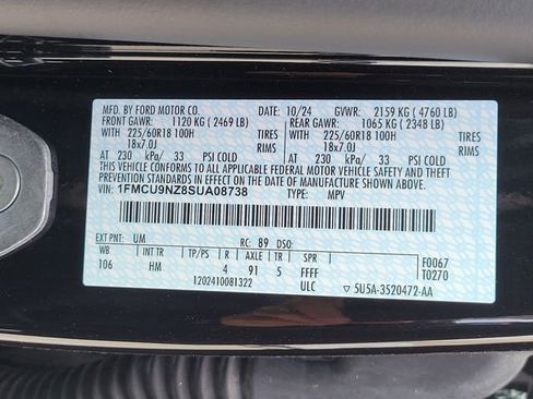 Certified 2025 Ford Escape ST-Line Select w/ Tech Pack #2 AWD/4WD image 16