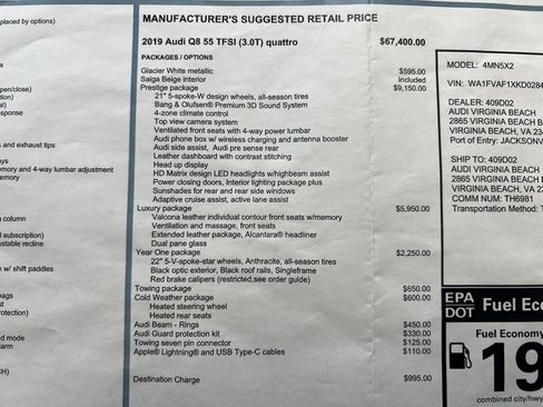 Used 2019 Audi Q8 Prestige image 33