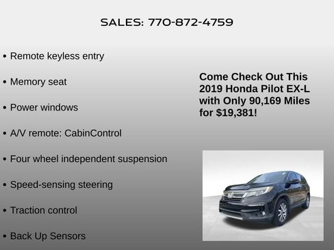 Used 2019 Honda Pilot EX-L image 15