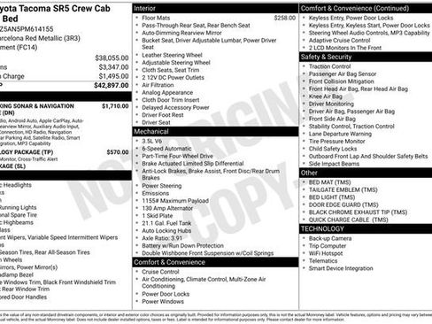 Used 2023 Toyota Tacoma SR5 AWD/4WD image 17