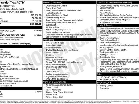 Used 2024 Chevrolet Trax ACTIV w/ Sunroof Package image 12