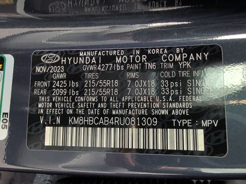 Certified 2024 Hyundai Kona SEL AWD/4WD image 35