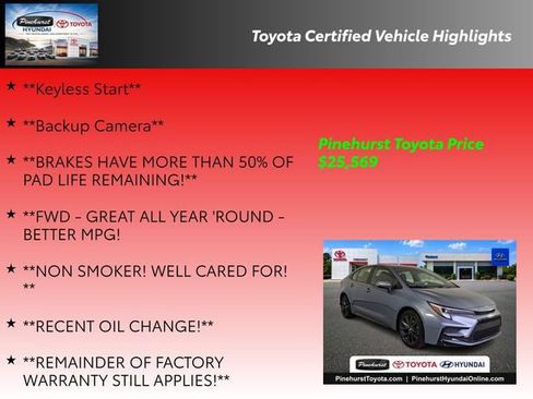 Certified 2025 Toyota Corolla SE FWD image 36