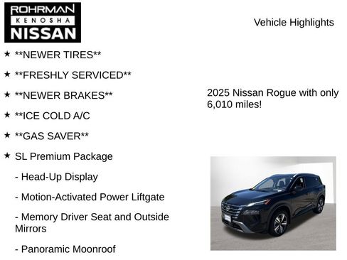 Certified 2025 Nissan Rogue SL w/ SL Premium Package AWD/4WD image 8