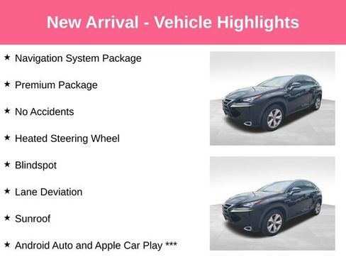 Used 2017 Lexus NX 200t AWD w/ Premium Package image 2