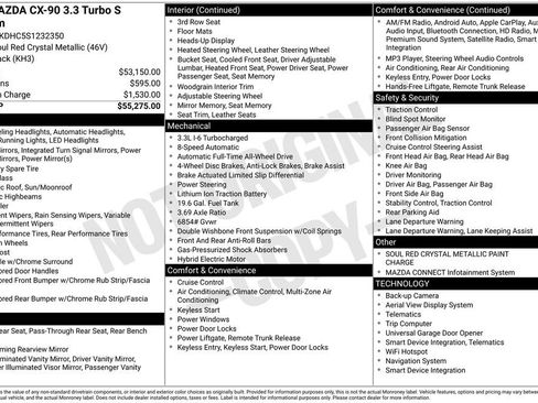 Used 2025 MAZDA CX-90 3.3 Turbo S w/ Premium Package image 27