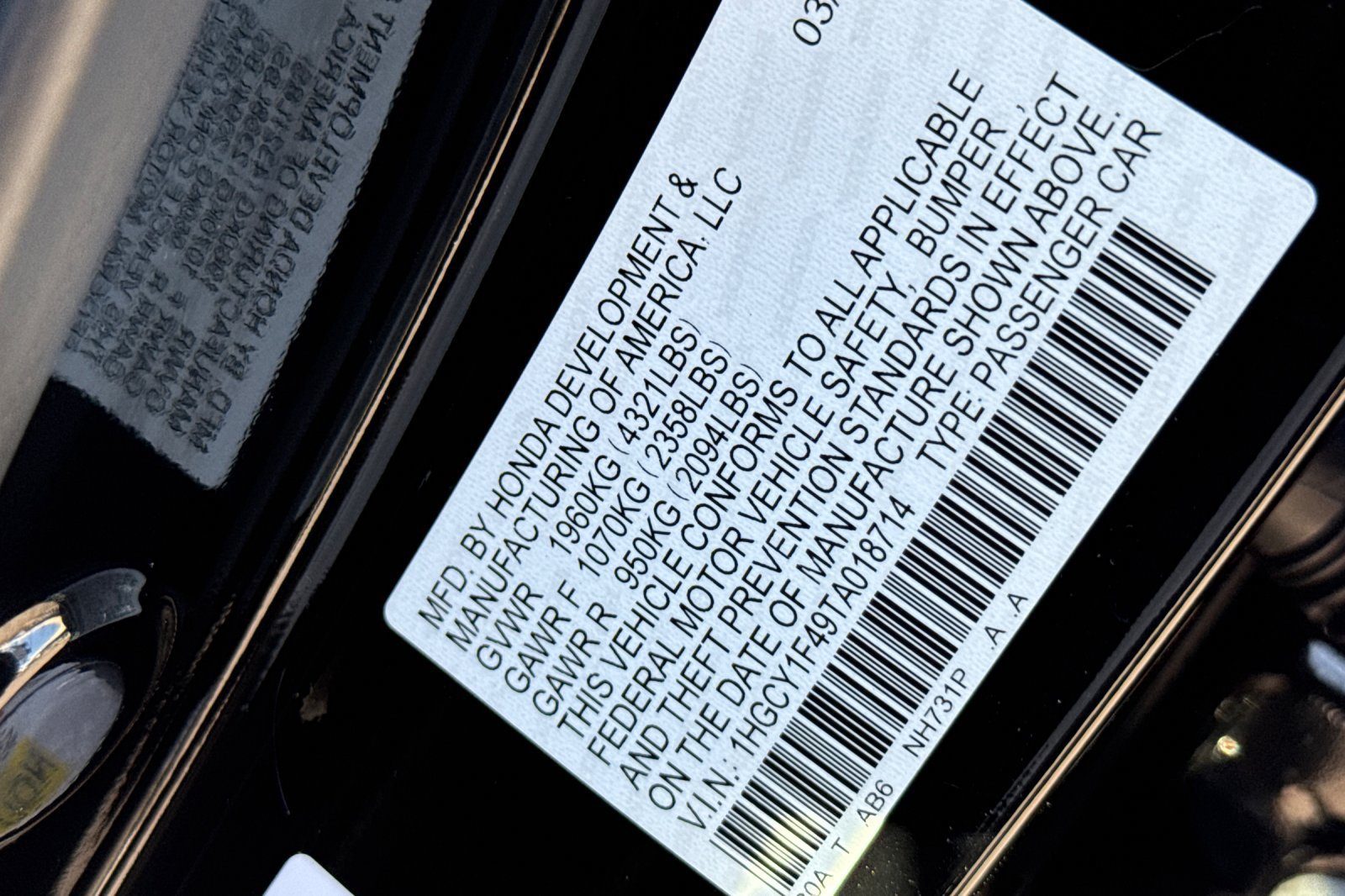 Certified 2026 Honda Accord SE image 27